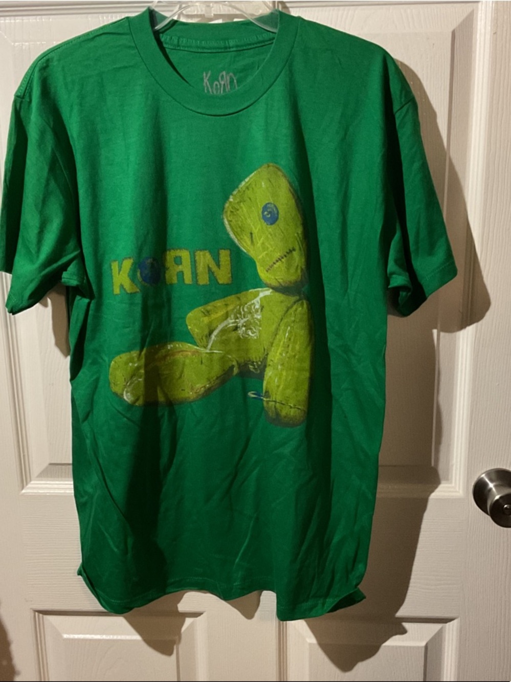 NWOT Korn Kelly Green Graphic Tee - Voodoo Doll Design